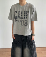 カーフプリントショートスリーブTシャツ