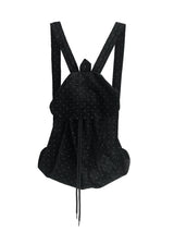 dot velvet backpack