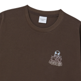 25SS GRADATION ALIEN SHORT SLEEVE T-SHIRT DARK BROWN