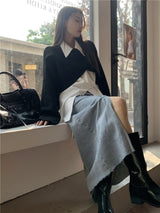トワイライトシャツ クロップドニットウェア(SET)