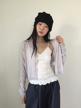 Summer Punching Crewneck Cardigan (4color)