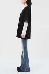 (W) Greyish Low Bootscut Denim