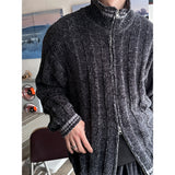 [F/W] ベルベットスタンドニットジップアップ(5color)