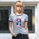 Future Friend Slim Fit T-Shirt Melange grey