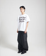 手書き風リックTシャツ-ホワイト