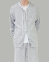 Lesher two-way knit zip-up