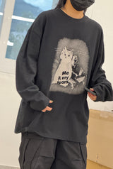 フィアーズマイキャットプリントTシャツ