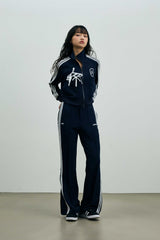 JOEL JERSEY TRACK PANTS / NAVY