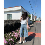 ナグル3/4カプリワイドパンツ