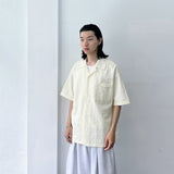 Boxy Embossed Layering Shirt