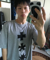 MMスリーシンボルロゴTシャツ (MELANGE GRAY)