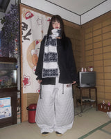 (3color) Ribbon Flare Shirring Loose-Fit Knit Cardigan