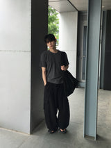 ディープリブマッスルフィットクロップ半袖Tシャツ 6C