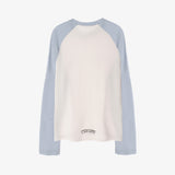 Raglan Waffle LS Tee_ Sky Blue