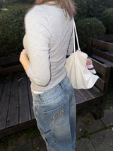 [easeas made] Wide Rib Button T