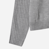 Dig Crop Knit Zip-up