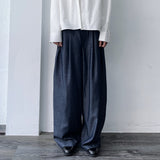 Midnight Navy Extra-Wide Trousers