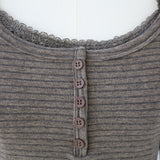 Mocha Stripe Layered Tee 233237262