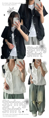 Houlin スナップポケット半袖ジャケット