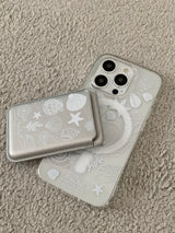 ピースアンドシェルマグセーフジェルハードケース+マグセーフカードウォレット