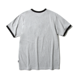 フラジャイル ハート リンガーTシャツ (Gray)