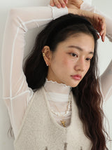 (14k)Flat Gold Earring