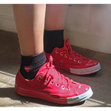 Heart Socks Black