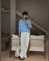 Etri Two-Tuck Banding Slacks