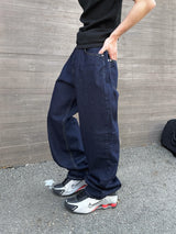 Esther Lettering Denim Pants 3C