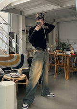 2plan Signature Cutting Wide Denim