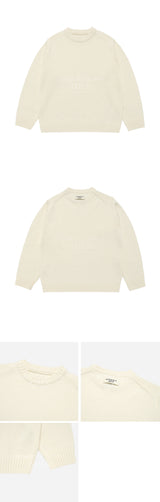 24FW オーバーサイズセットアップニット クリーム