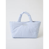 stripe padded bag - blue