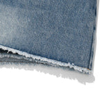 KIRSH PLAIN SEMI WIDE DENIM SKIRT PANTS - LIGHT BLUE 