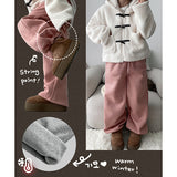 Issu napping hem string wide pants