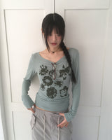 Bonto Flower Sheer T-Shirt