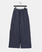 Puka Stripe Banded Wide Pants
