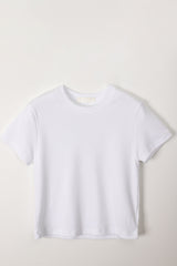 ラウンドハーフTシャツ (アイボリー)