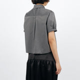  P.D. Round Collar S/S Shirt - Charcoal