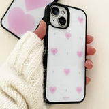 トゥインクルハートグロッシーガラスバンパーケース (pink)