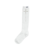 Studded cross socks (White)