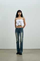 ARI RIBBON BUSTIER / WHITE