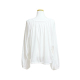 (3color) Shirring Bean Button Linen Slub Cardigan