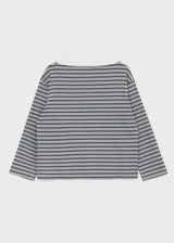 [MADE] Koyu Stripe Boat Neck Long Sleeve T-Shirt
