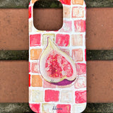 [ Pink coral brick pattern ] Hard Case