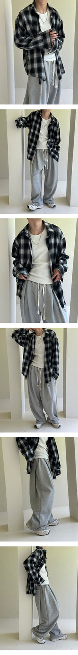 [F/W] カッティングチェックオーバーフィットシャツ (3color)
