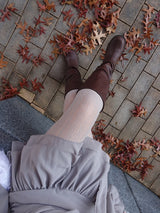 PUNCHING LACE STOCKING (WHITE, GRAY 2COLORS!)