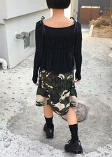 MESH SHIRRING TOP