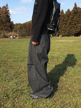 ベローストリッピードデニムパンツ