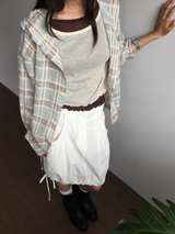 Node frill layered sleeveless top (4color)