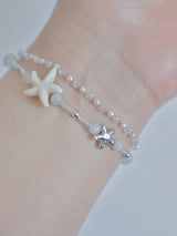 Surgical steel refreshing sea starfish bracelet